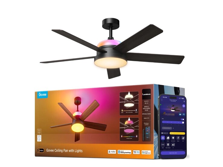 Govee Işıklı Tavan Vantilatörü